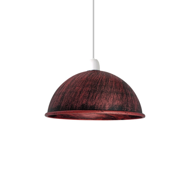 Darissa 10cm H x 20cm W Metal Dome Lamp Shade ( Screw On )
