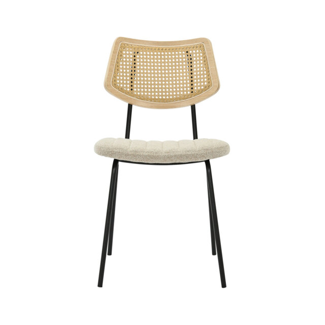 44.6cm H Polyester Blend Upholstered Metal Square Back Parsons Chair in DESERT SAND