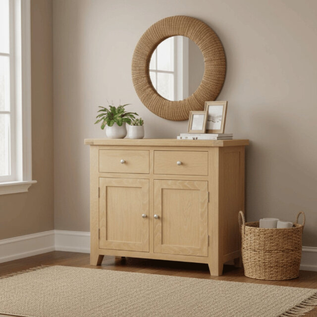 Cooksey Fully Assembled 2 Door 2 Drawer Sideboard Unit