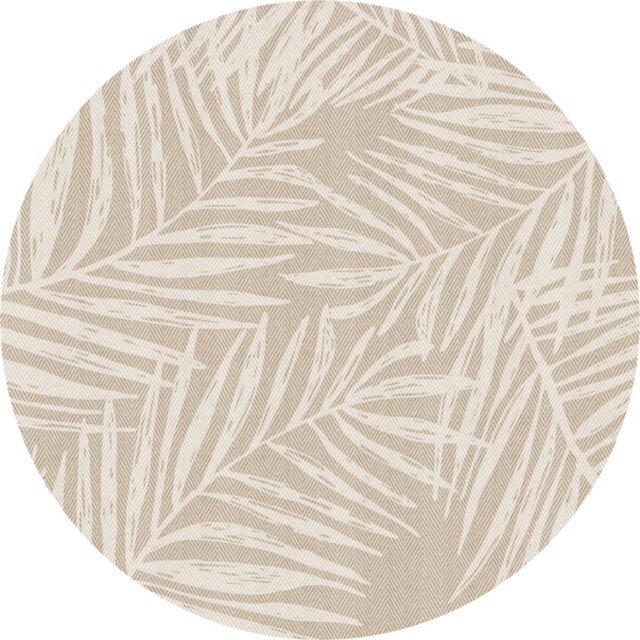 Amiera Floral 2.8mm Vinyl, Phthalate Free With Exclusive Printed Designs. Beige Area Rug