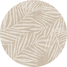 Amiera Floral 2.8mm Vinyl, Phthalate Free With Exclusive Printed Designs. Beige Area Rug