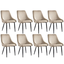 Besaraba 19.1cm H Velvet Upholstered Metal Upholstered Back Side Chair