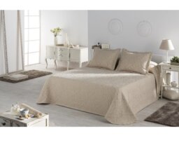 Lisa Cotton Blend Damask Bedspread