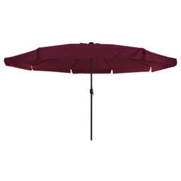 Garden Parasol with LED Strip Lights Polyester Outdoor Shade Summer