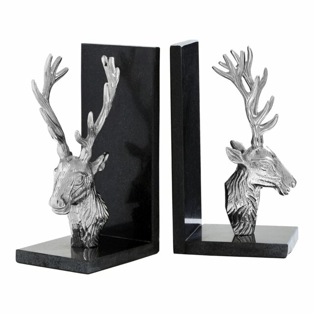 Stag Bookends