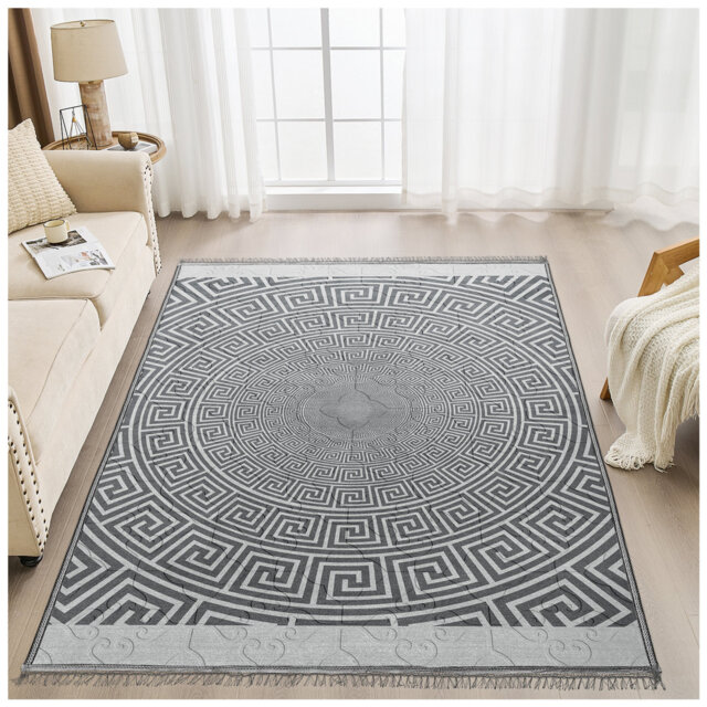 XENIA GREEK RUG 160X230 GREY