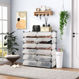 24 Pair Stackable Shoe Storage Box