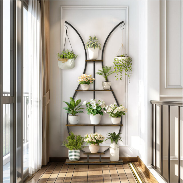 Vase Shape 5-Tier Plant Stand