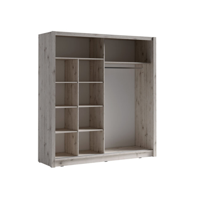 BORA XI WARDROBE 2 TRG SLIDING R20154-WELLINGTON OAK R20154-WELLINGTON OAK XI B
