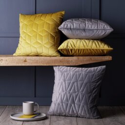Lukes Geometric Square Cushion Cover