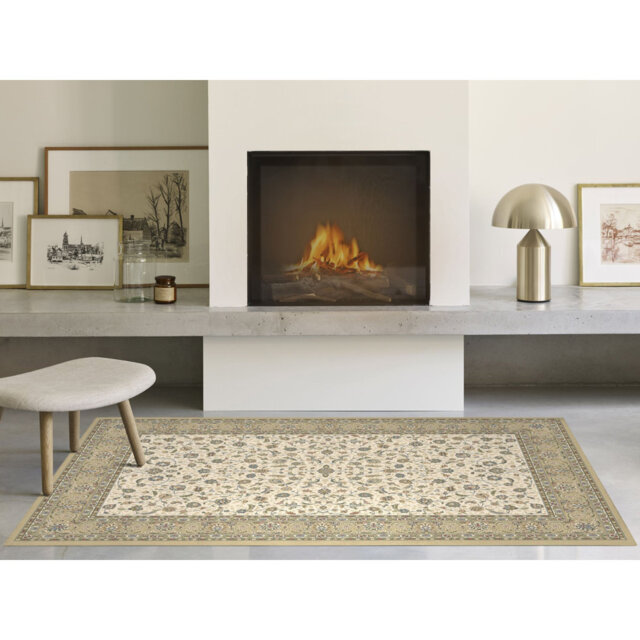 Modern oriental rug, Classical Quality, in floral beige