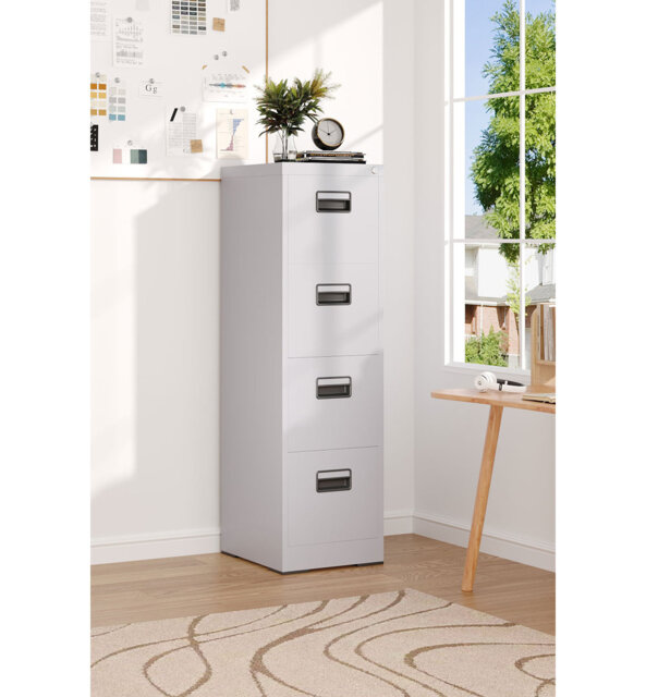 Beyzanur 38.5cm Wide 4 -Drawer Steel File Cabinet