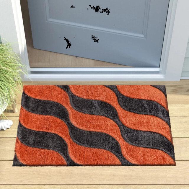 3D Luxury Shaggy Area Rug Geometric Pattern High Pile Soft Plush Rug Perfect For Living Room Bedroom Small Door Mats Floor Mats