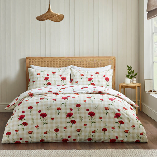 Poppy Floral Reversible Duvet Cover Set