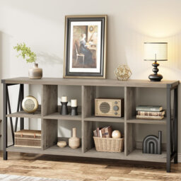 30.3cm H x 13.4cm W Metal Cube Bookcase
