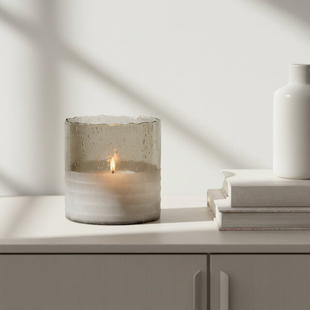 Glass Tabletop Tealight Holder