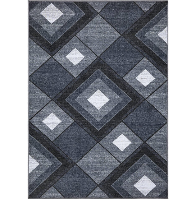 Non-Slip Grey Area Rug â Modern Washable Carpet Runner, Living Room Rug, Bedroom Carpet, Hallway & Kitchen Floor Mat, Entryway Door Mat