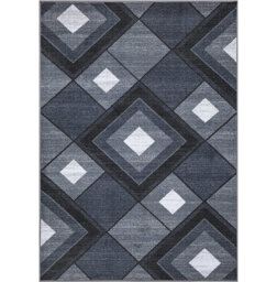 Non-Slip Grey Area Rug – Modern Washable Carpet Runner, Living Room Rug, Bedroom Carpet, Hallway & Kitchen Floor Mat, Entryway Door Mat