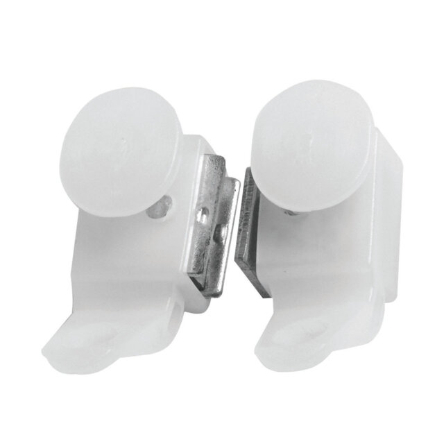 White 6.35cm I Line Magnetic Closers 10 Prs White