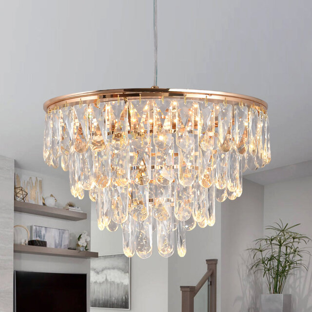 2-Light Crystal LED Chandelier