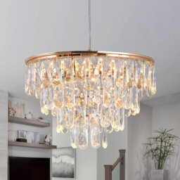 2-Light Crystal LED Chandelier