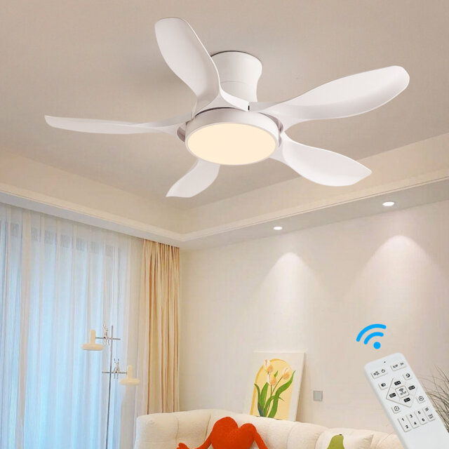 Antha 122 cm Ceiling Fan with LED Lights and with Light Kit