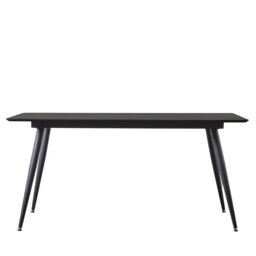 Alec Walnut Metal Base Dining Table