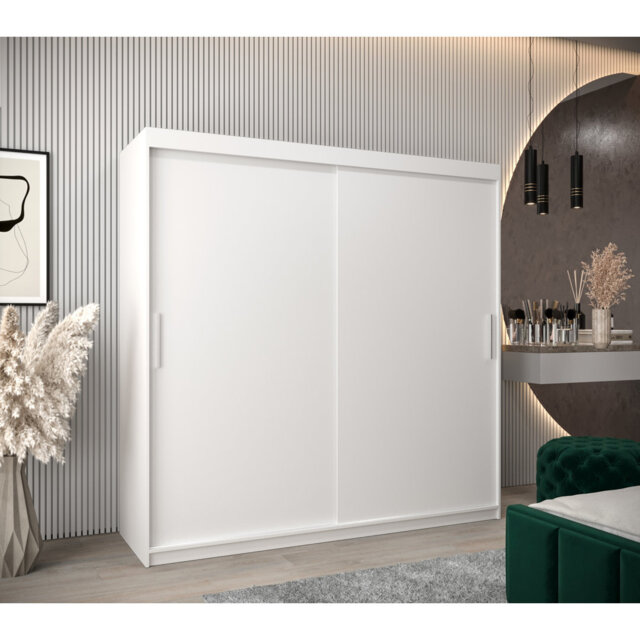 Anariah 2 Door Solid + Manufactured Wood Wardrobe