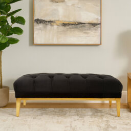 Briarcliff 123cm Wide Tufted Rectangle Solid Colour Cocktail Ottoman