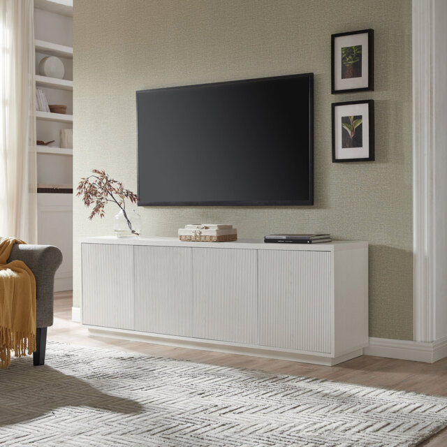 "Hanson Unfinished TV Stand for TVs up to 75"""