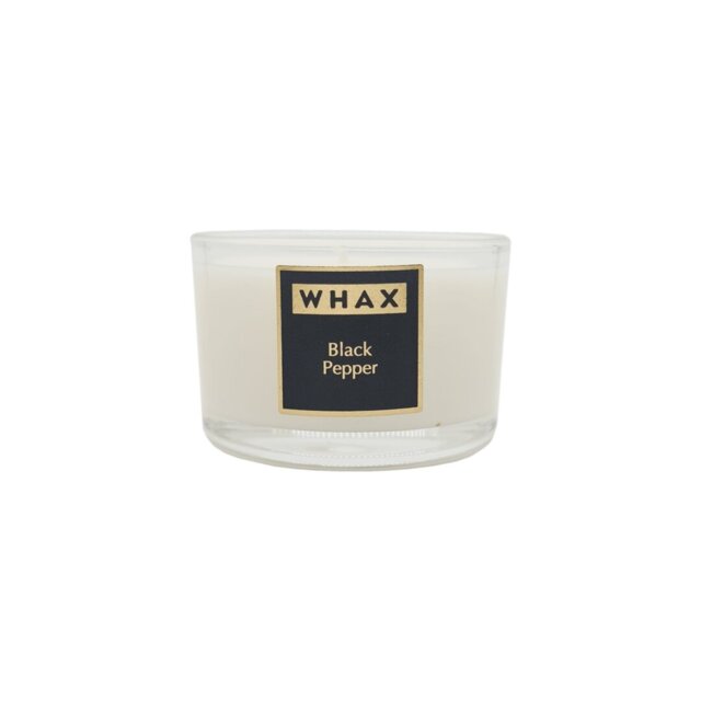 Black Pepper Scented Jar Candle with Glass Holder