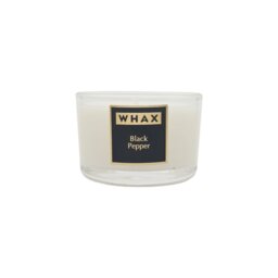 Black Pepper Scented Jar Candle with Glass Holder