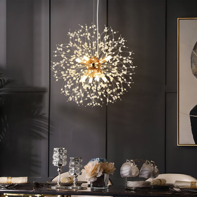 Modern Firework Chandelier Dandelion Pendant Light