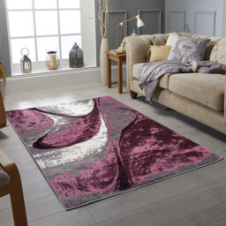 Cepeda Dhurrie Violet/Grey Rug