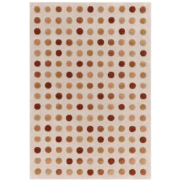 Nayiri Hand Woven Polka Dot Rust Area Rug