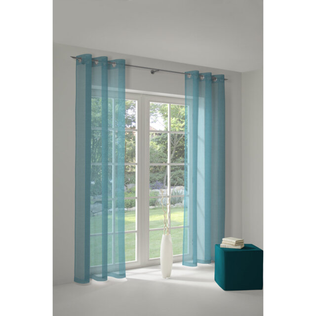 Peck Eyelet Room Darkening Single Curtain