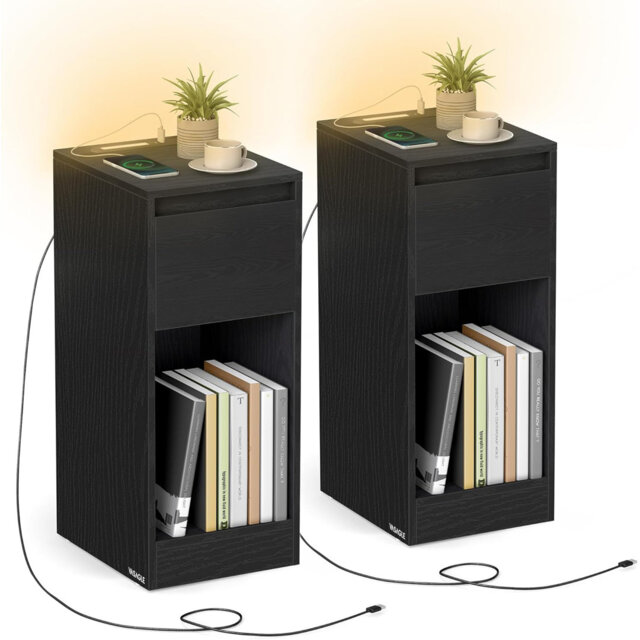 25 cm W Particle Board Bedside Table