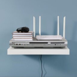 Deshan Floating Shelf with Live Edge