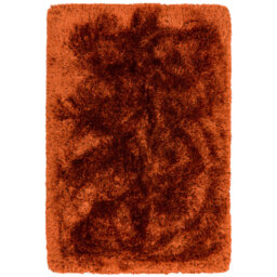 Plush Deep Pile Shaggy Rust Rug