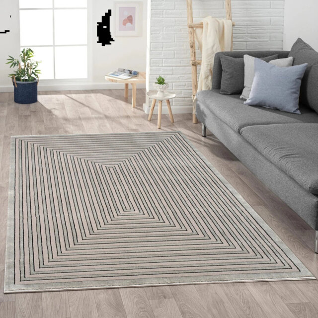 3D Effect Geometric Area Rug Soft Short Pile Carpet For Living Room, Bedroom Hallway Rug Floor Mats Door Mats