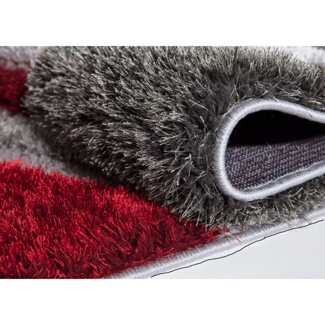 3D Shaggy Rugs Modern Geometric Design Large Area Rugs For Living Room Bedroom Thick Fluffy Floor Mats Small Door Mat_REDGRY*