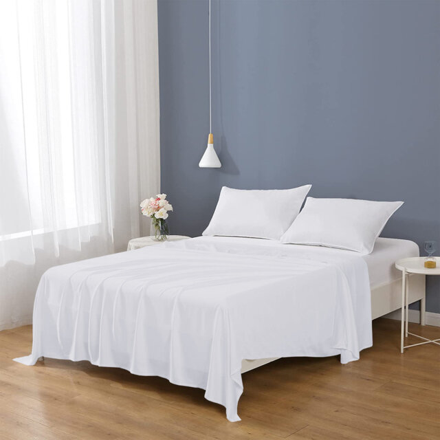 100% Egyptian Cotton Flat Sheet - Premium Soft Breathable Bed Linen