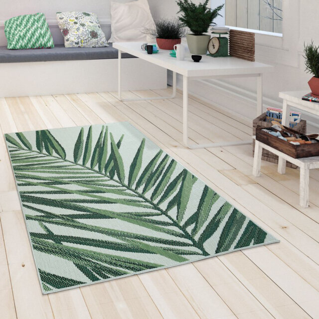 Ellinger Flatweave Green Rug
