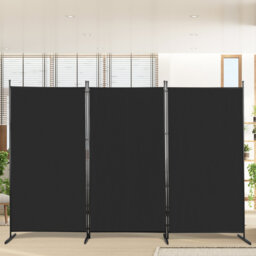261cm W x 180cm H 3 - Panel Folding Room Divider