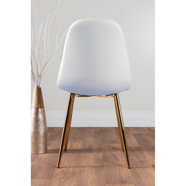 Tierra Modern Chrome Metal & Glass Round Dining Table Set with 6 Luxury Faux Leather Chairs
