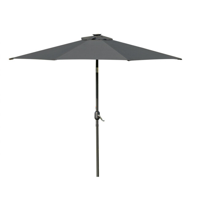 Breeann 267cm Traditional Parasol with Crank Lift