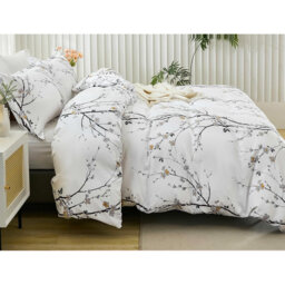 Microfiber / Polyester Floral Duvet Cover
