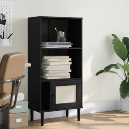 130 H x 60 W Bookcase Rattan Look