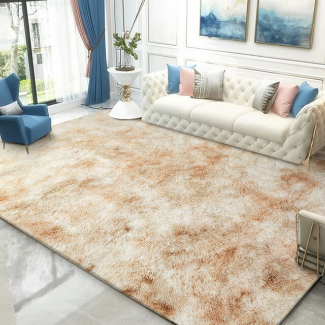 Ultra Soft Plush Carpet with Non-Slip Backing for Living Room, Bedroom
