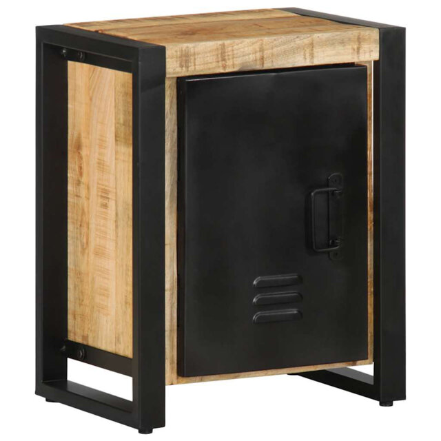Borough Wharf Bedside Cabinet 40X30x51 Cm Solid Rough Wood Mango